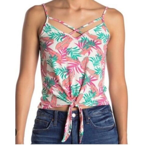 Poof! New York Dusty Rose Summer Top size medium - Picture 1 of 6